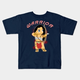 Warrior Woman of the Forest Kids T-Shirt
